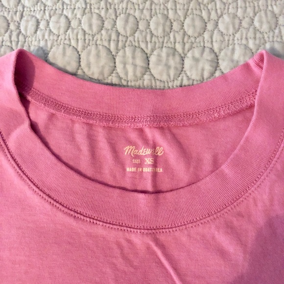 NWOT MADEWELL Baby Pink T-shirt - Picture 2 of 2